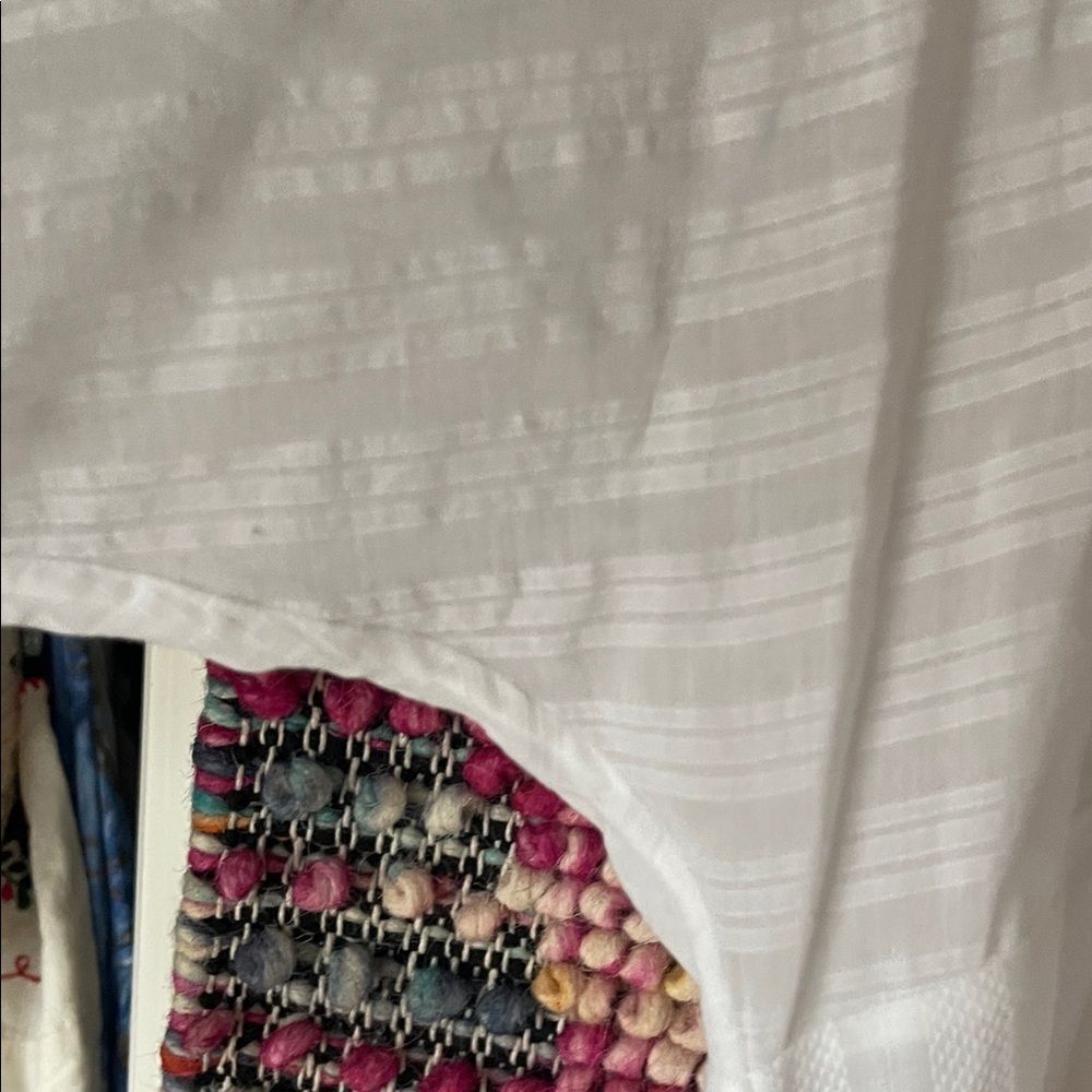 Etro White Blouse with Colorful Embroidery and beading - Picture 5 of 11